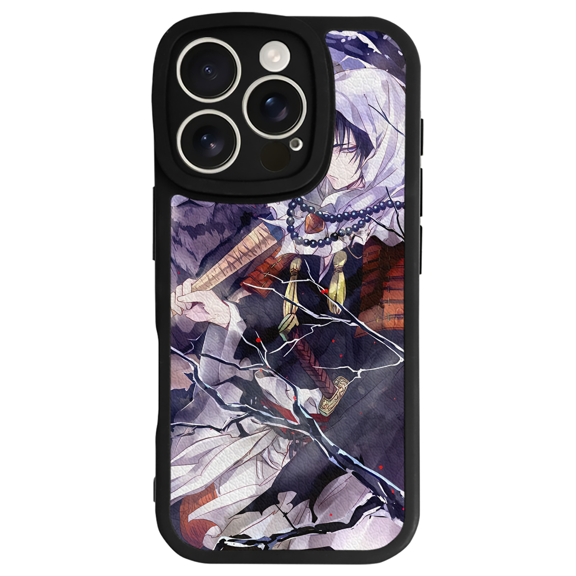 （画像用） 刀剣乱舞 Touken Ranbu 【iPhone 16シリーズ対応】シリコンスマホケース（レザー調） 材質：シリコン